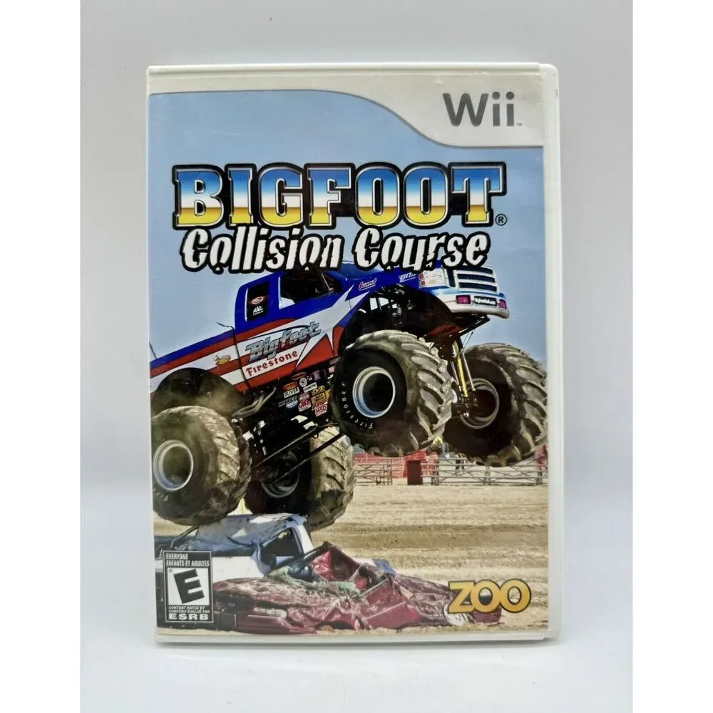 Bigfoot: Collision Course (Nintendo Wii, 2008) Game Case And Manual Tested